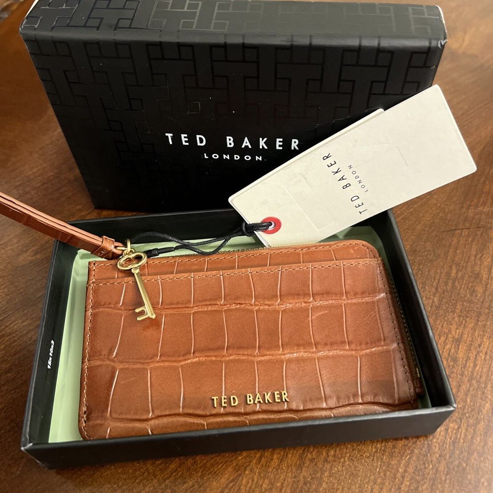 Ted‎ Baker Lucky Leather Wallet Brown Card Wallet NWB